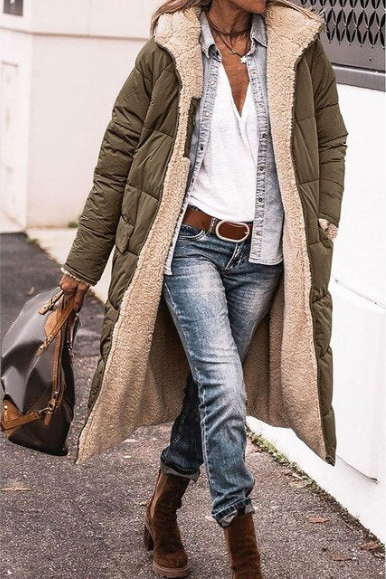 Anny™ | Reversible Long Fur-Lined Coat