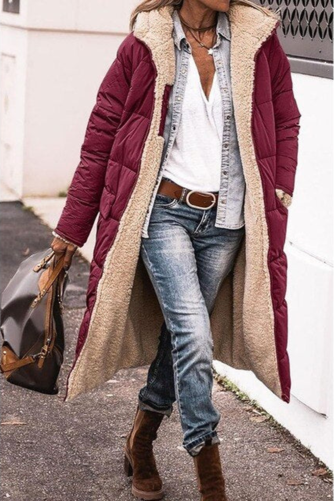 Anny™ | Reversible Long Fur-Lined Coat