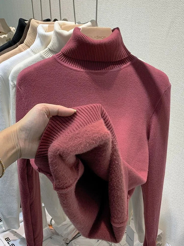 Holly | Turtleneck Jumper with Fleece