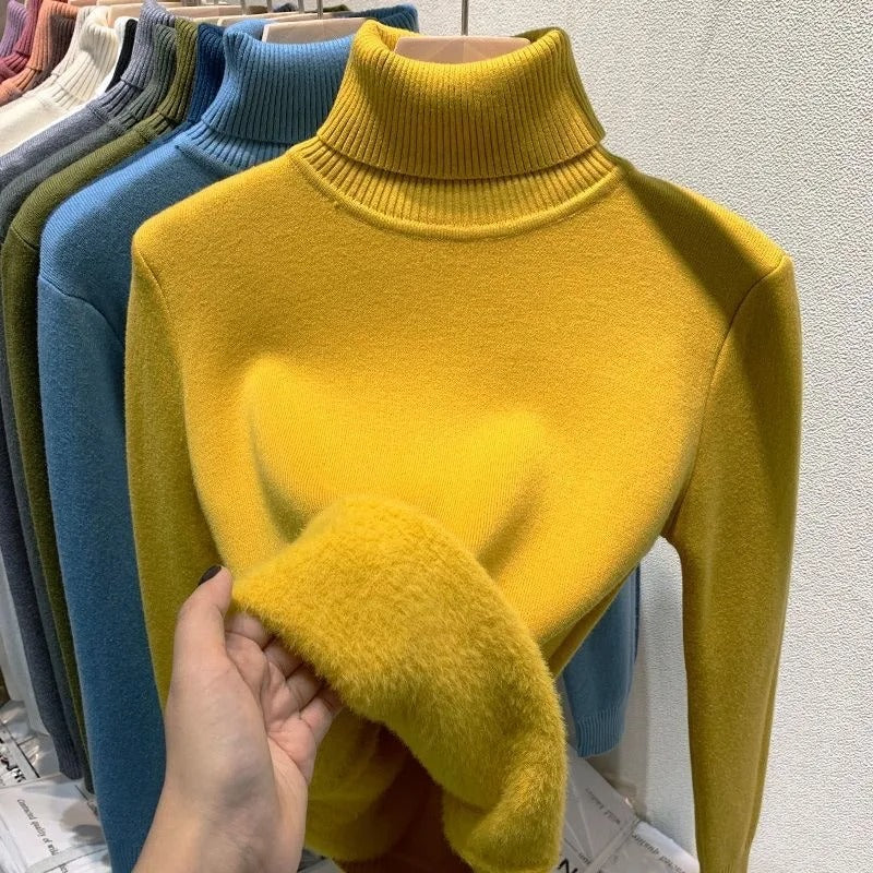 Holly | Turtleneck Jumper with Fleece