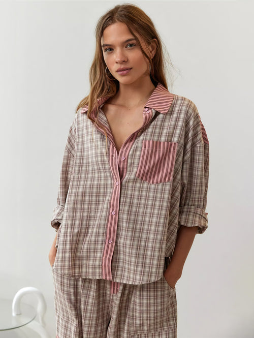Rosie | Relaxed Plaid Pajama Set