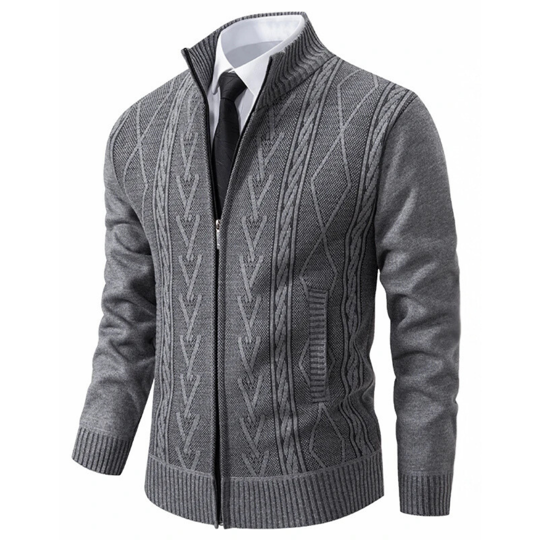 Casper | Warm Zip-up Cardigan for Men