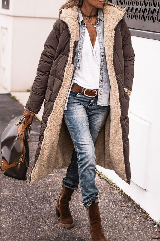 Anny™ | Reversible Long Fur-Lined Coat