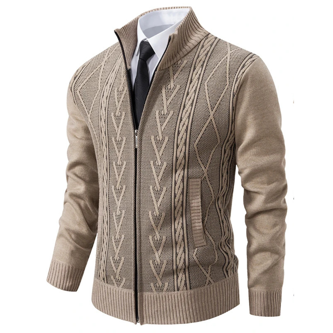 Casper | Warm Zip-up Cardigan for Men