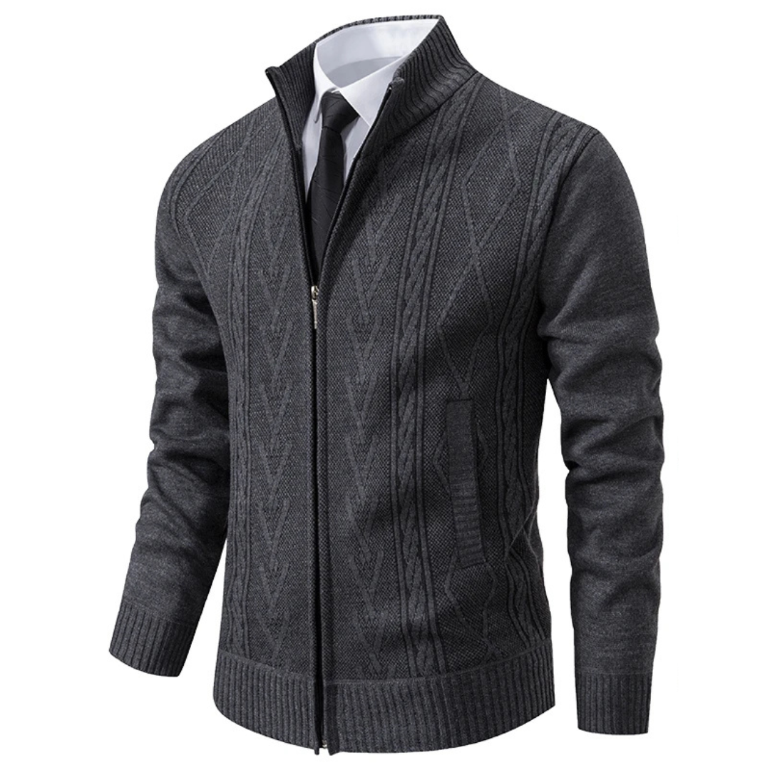 Casper | Warm Zip-up Cardigan for Men