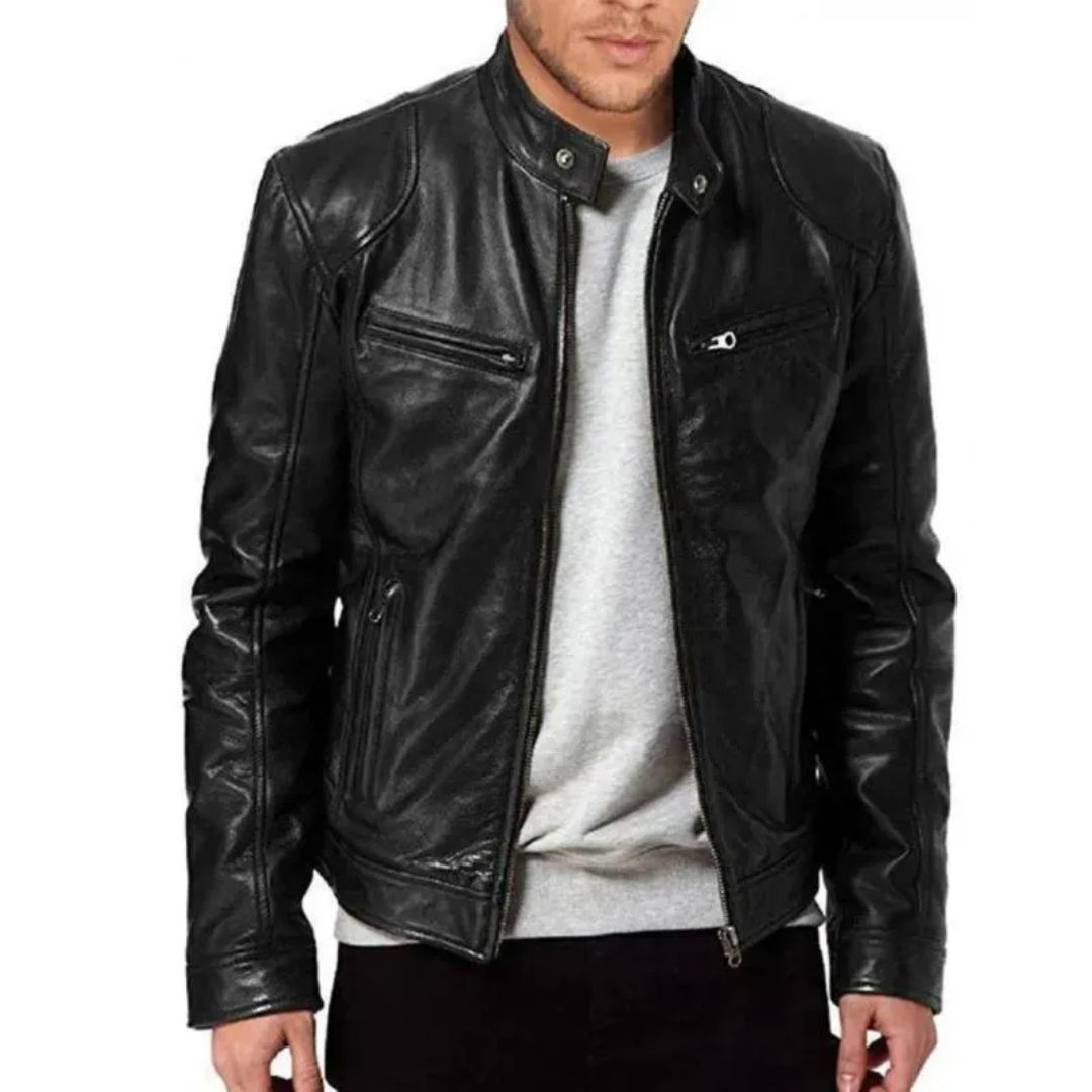 Steve™ | Faux Leather Jacket