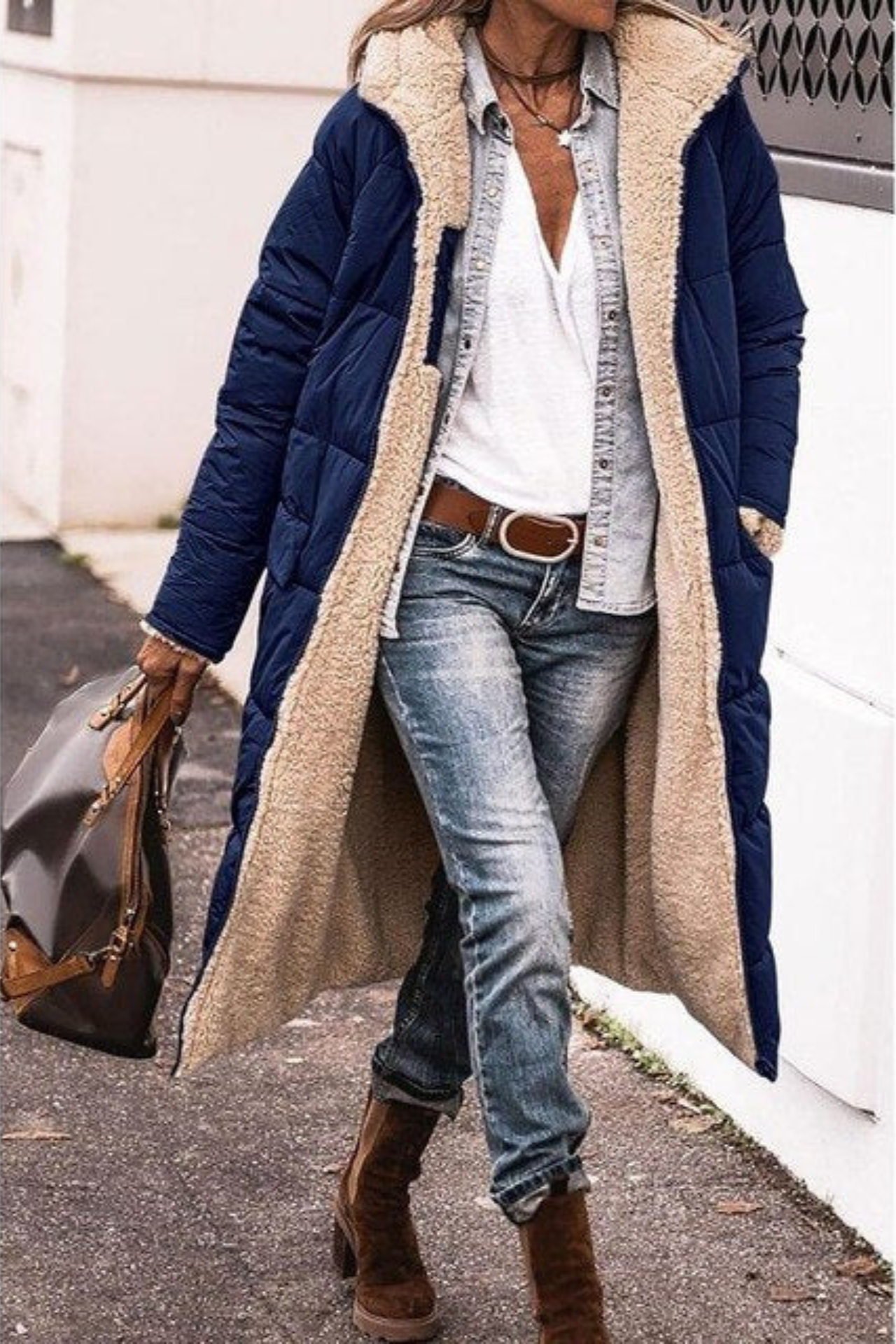 Anny™ | Reversible Long Fur-Lined Coat