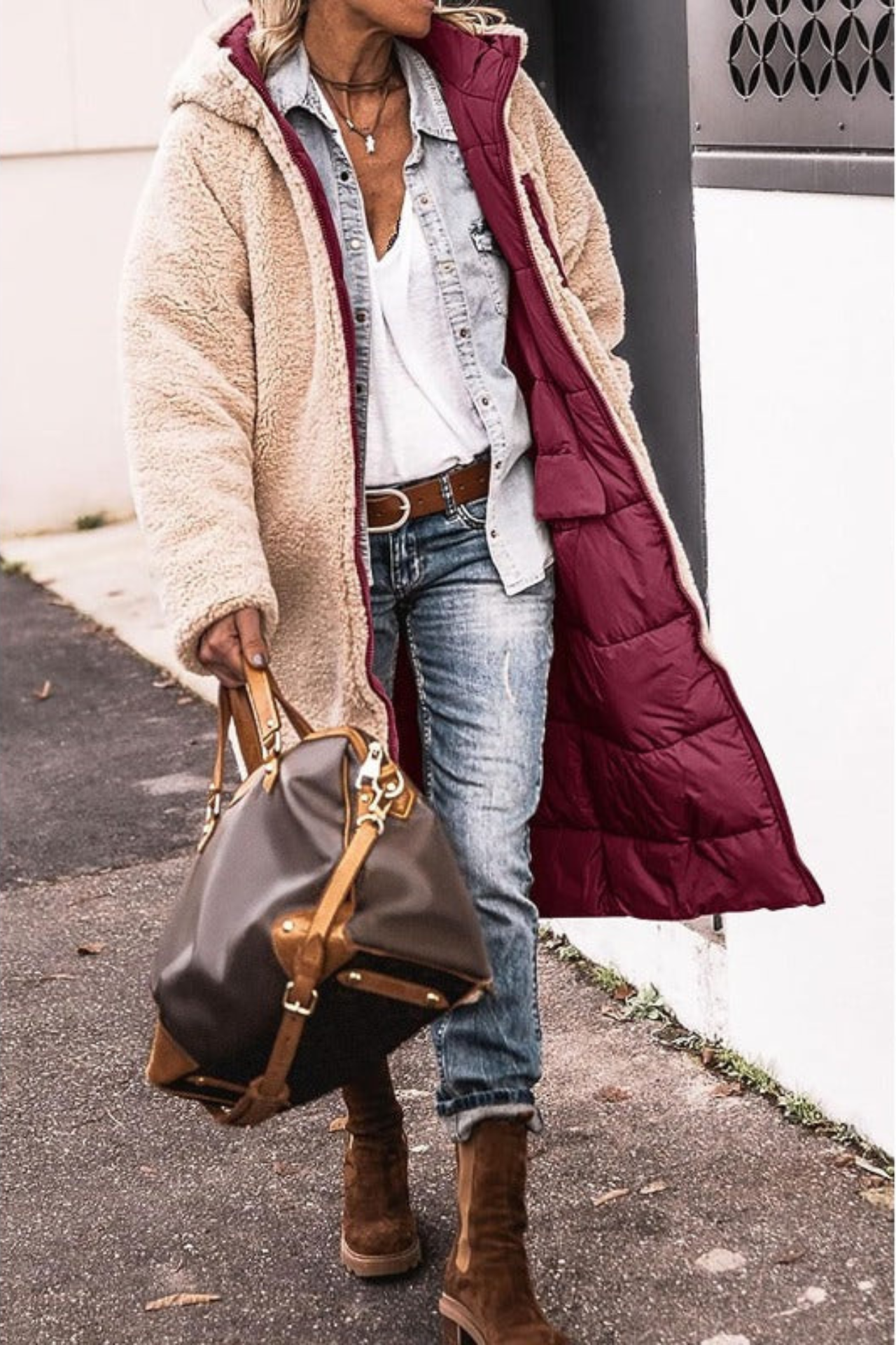 Anny™ | Reversible Long Fur-Lined Coat
