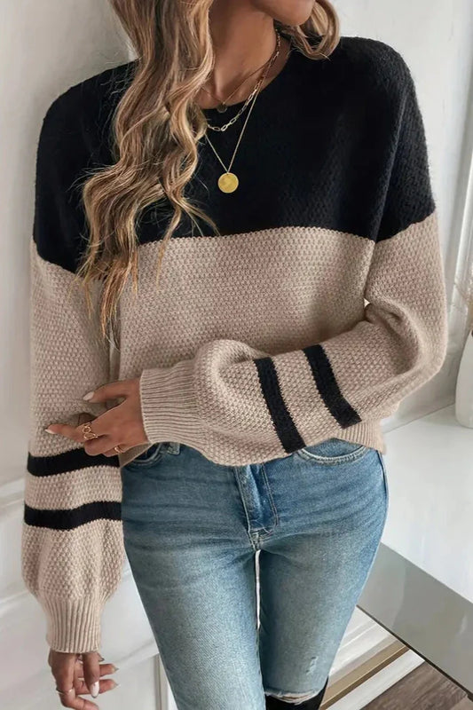 Margot | Colour Block Knitted Jumper