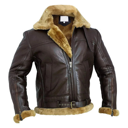 Leo™ | Vintage Vegan Leather Aviator Jacket