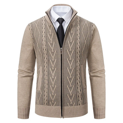 Casper | Warm Zip-up Cardigan for Men