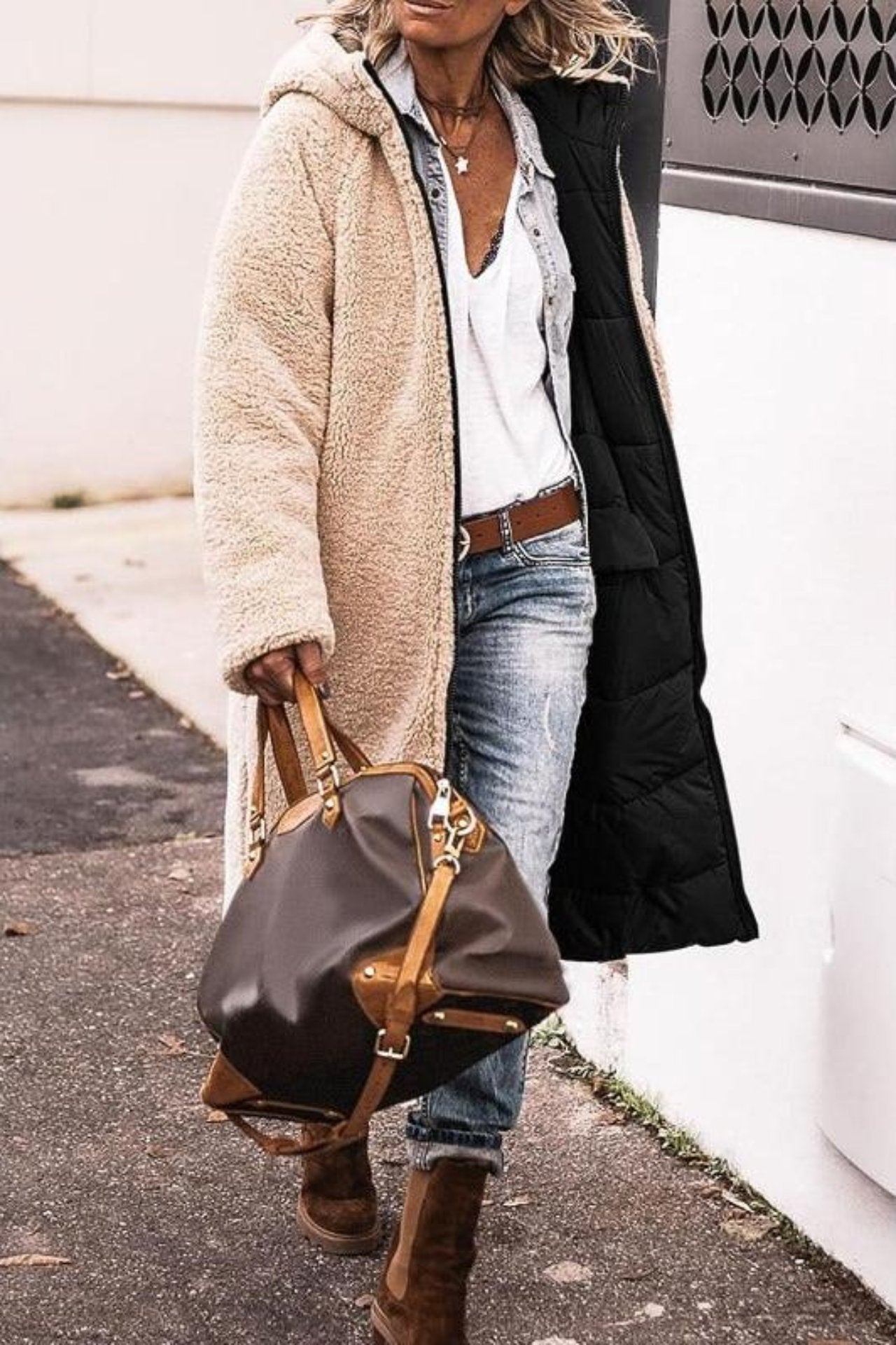 Anny™ | Reversible Long Fur-Lined Coat