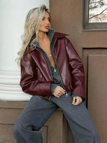 Lara | Burgundy Jacket