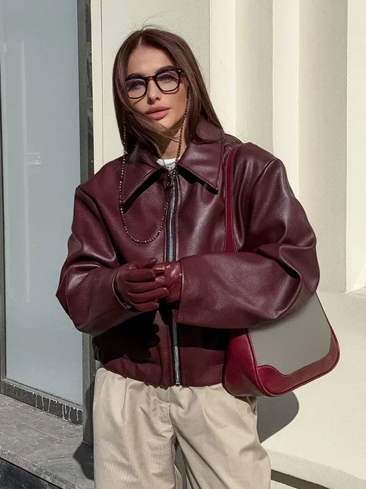 Lara | Burgundy Jacket