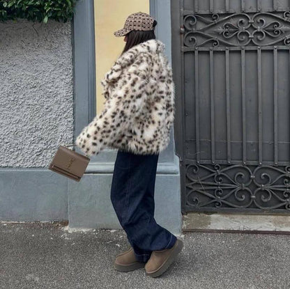 Lily | Leopard Fur Coat