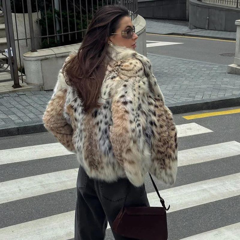 Lily | Leopard Fur Coat