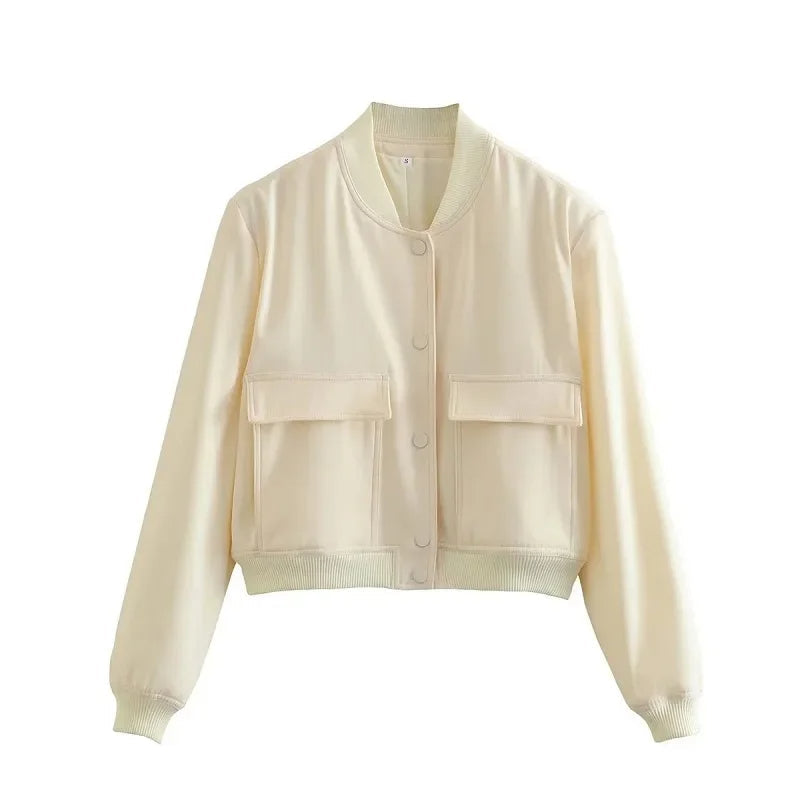 Emilia | Soft Utility Bomber Jacket