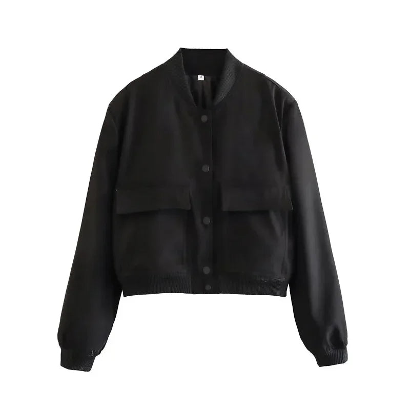 Emilia | Soft Utility Bomber Jacket