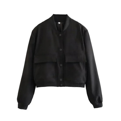 Emilia | Soft Utility Bomber Jacket