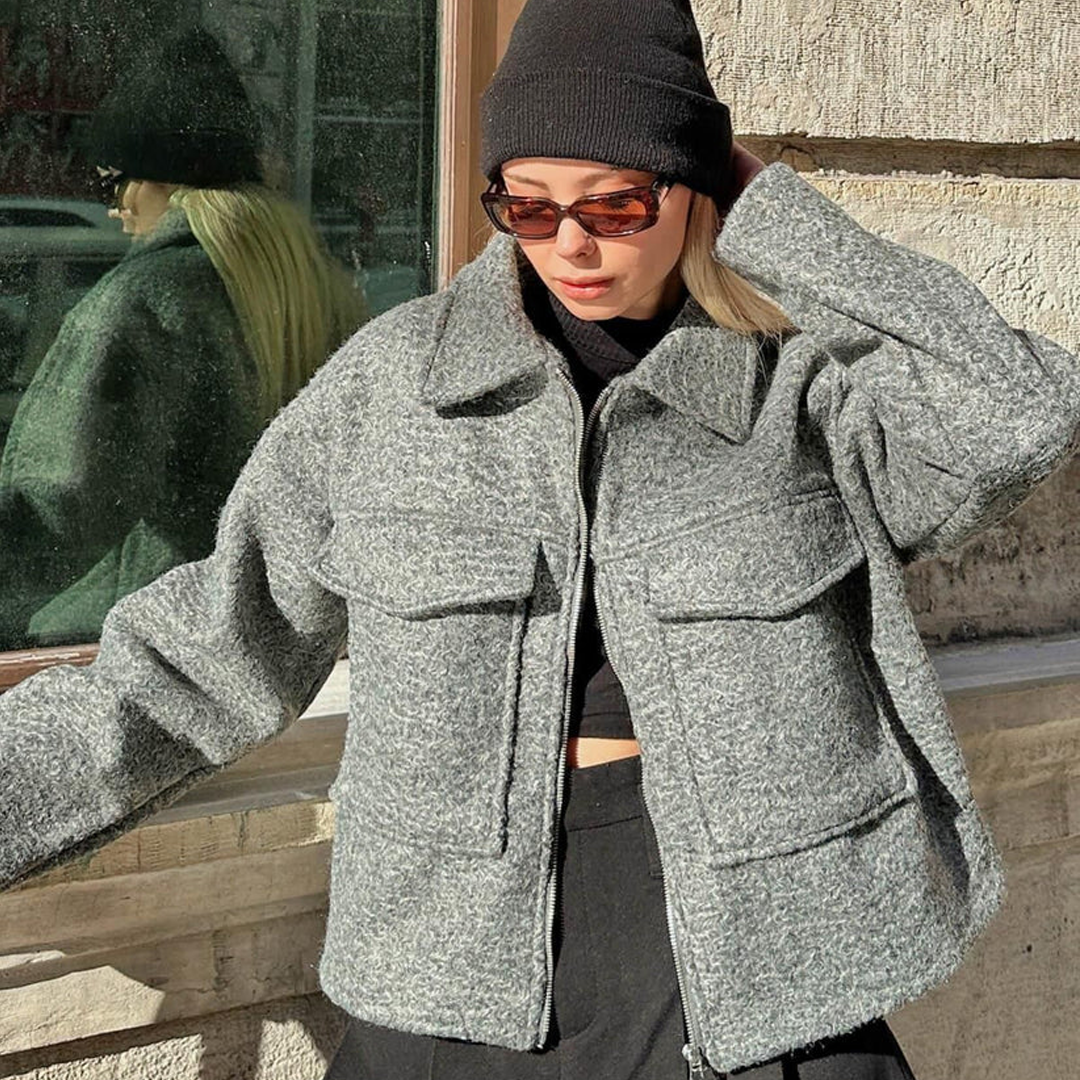 Valentina | Wool cropped jacket