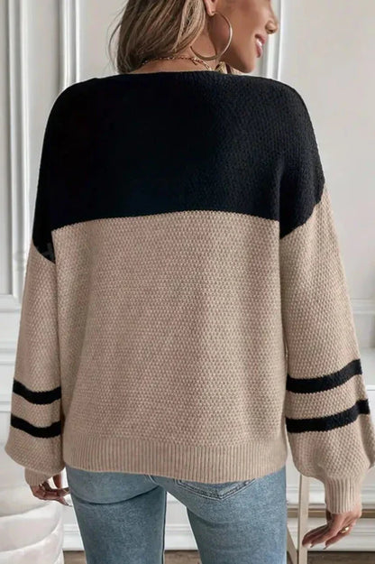 Margot | Colour Block Knitted Jumper