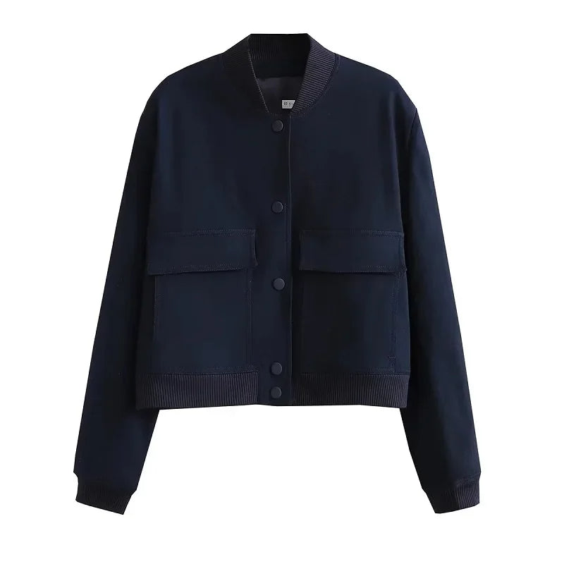 Emilia | Soft Utility Bomber Jacket
