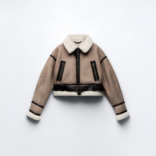 Sophie™ | Belted Zipper Jacket