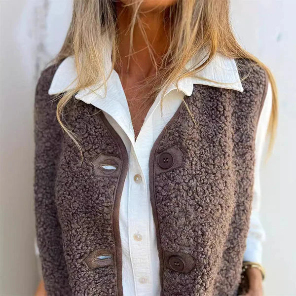 Maria™ | Short Buttoned Gilet