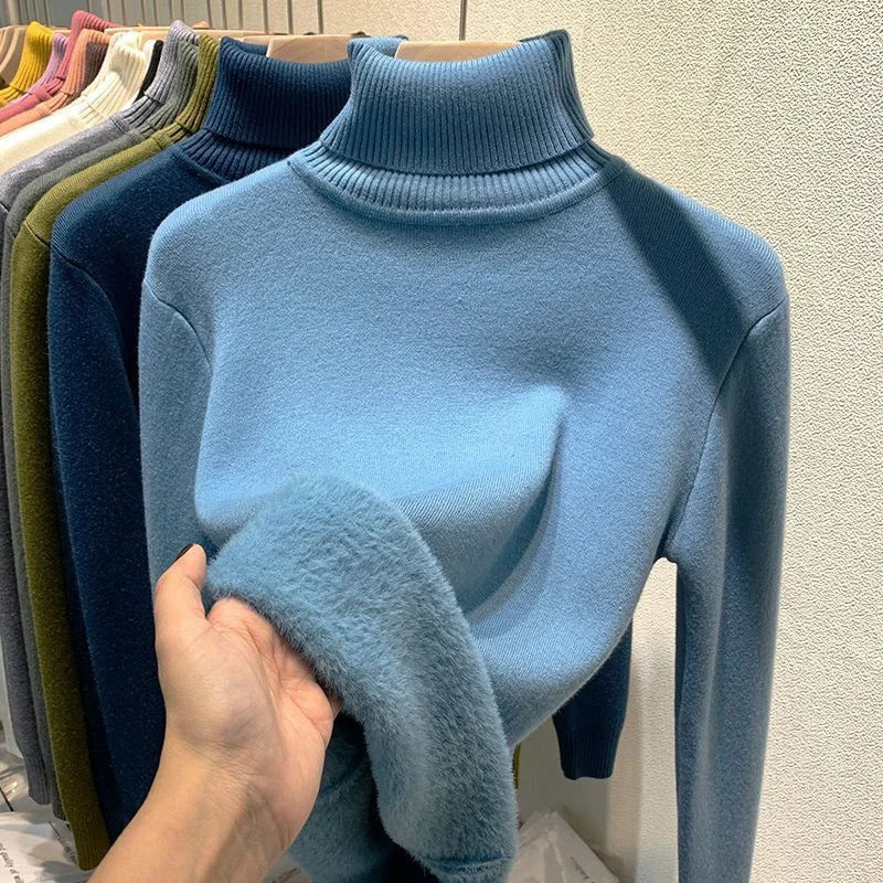 Holly | Turtleneck Jumper with Fleece